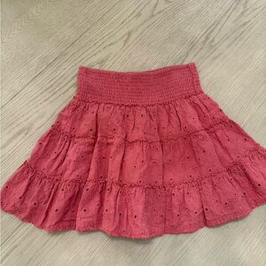 AE American Eagle eyelet tiered skirt XS x-small